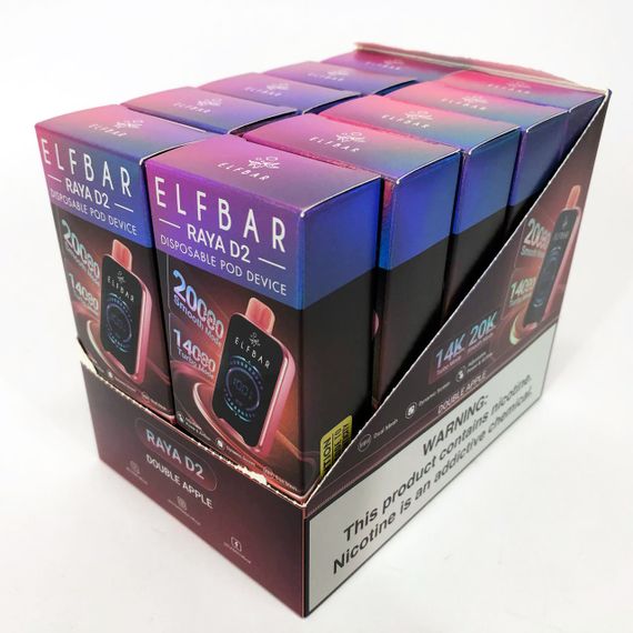 ELF BAR RAYA D2 20000 смак Яблуко (Double Apple) | Зображення 3