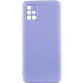 Чохол накладка Silicone Cover Lakshmi Full Camera (A) для Samsung Galaxy A71, Бузковий / Dasheen
