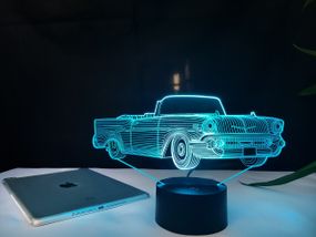 Сменная пластина для 3D светильников "Автомобиль 20" 3DTOYSLAMP