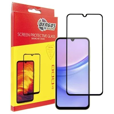 Чехол для мобильного телефона Dengos Kit for Samsung Galaxy A15 case + glass (Black) (DG-KM-69) | Зображення 3