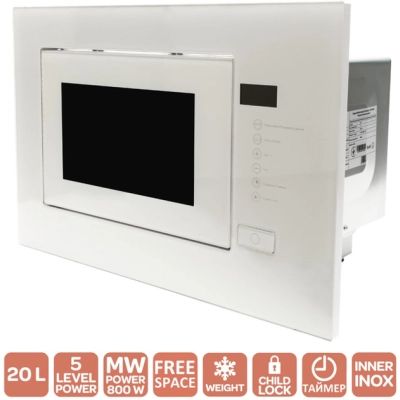 Микроволновая печь Ventolux MWBI 20 G WH TC FS | Зображення 1