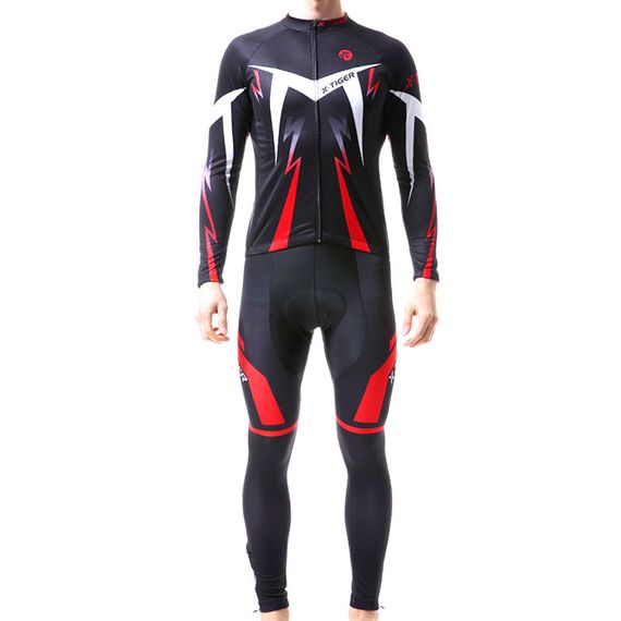Велокостюм X-Тiger XM-CT-013 Red XXL кофта с длинным рукавом штаны для велосипедистов | Зображення 6