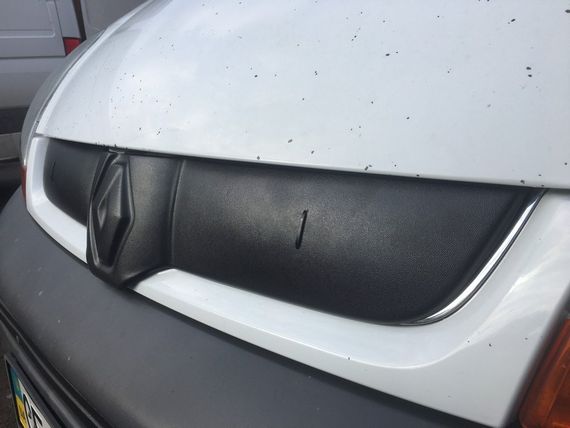 Зимова верхня накладка на решітку 2007-2015, Глянцева для Renault Trafic рр | Зображення 7