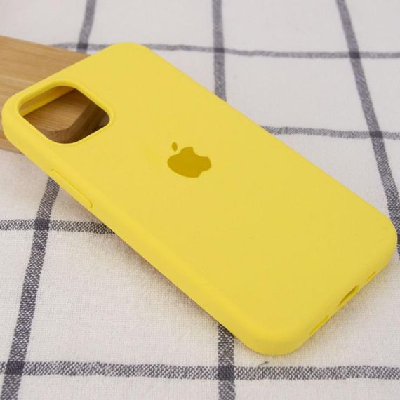 Чехол Silicone Case Full Protective (AA) для Apple iPhone 12 Pro Max (6.7") Желтый / Yellow | Зображення 1