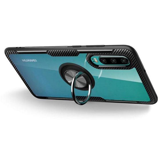 Чохол Primolux Ring Magnetic Stand для Huawei P30 - Black | Зображення 2