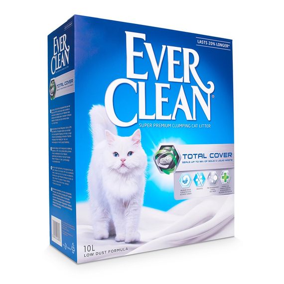 Бентонитовый наполнитель Ever Clean Total Cover с микрогранулами 10 л