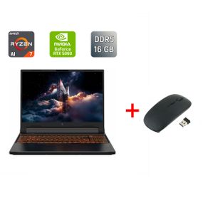 Ігровий ноутбук Acer Nitro ANV 16-61 / 16" (1920x1200) IPS / AMD Ryzen AI 7 350 (8 (16) ядер по 2.0 - 5.0 GHz) / 16 GB DDR5 / 1000 GB SSD / nVidia GeForce RTX 5060, 8 GB GDDR7, 128-bit / WebCam / Windows 11 б/в + Подарунок Беспроводная мышь / USB