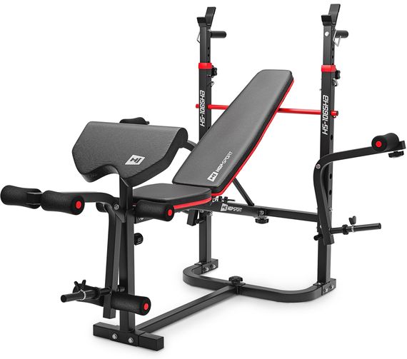 Набір Elitum Titan 68кг з лавою HS-1065HB Pro, штангою та гантелями | Зображення 8