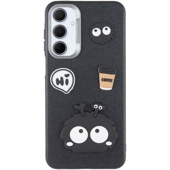 Чехол TPU Leather Toys для Samsung Galaxy A25 5G Monster / Black | Зображення 1