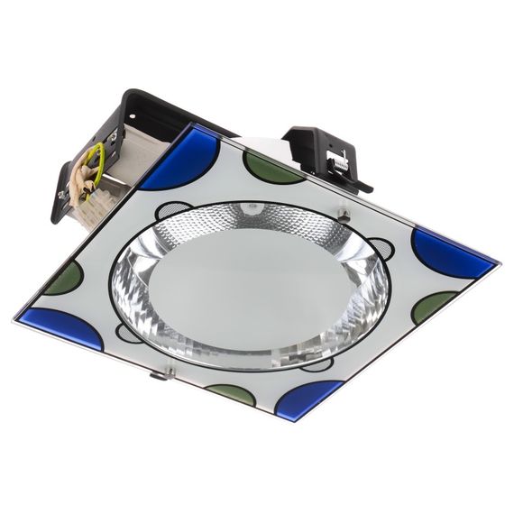 Светильник Downlight потолочный врезной  DL-28/2 E27 BL
