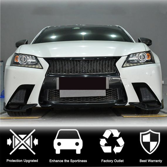 Накладки на передній бампер (для F-Sport 2011-2015, Карбон) для Lexus GS рр | Зображення 2