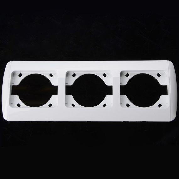 Рамка тройная белая MB-3F wh