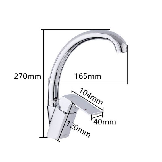 Змішувач для кухні Gappo Aventador G4150-8 | Зображення 1