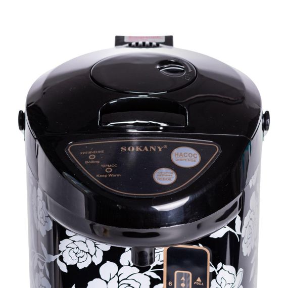 Термопот с функцией поддержки температуры 6.8 л чайник термос 1600 Вт Sokany SK-09057 | Зображення 6