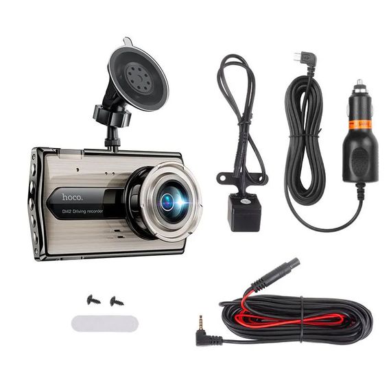 Відеореєстратор Hoco DI42 Digital display (with rear camera) | Зображення 3
