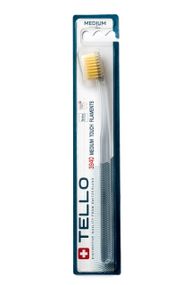 Зубна щітка Tello 3940 Medium, d 0.15mm, жовта
