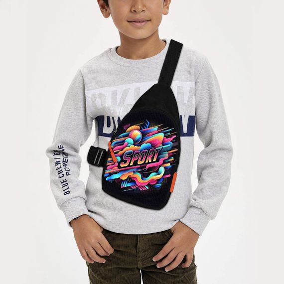 Сумка через плече дитяча Sport 29х17 см сумка слінг для хлопчика (02002)