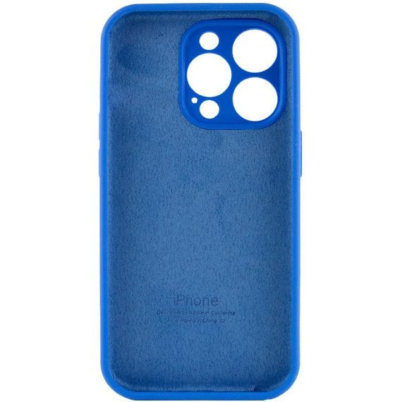 Чохол Silicone Case Full Camera Protective (AA) для Apple iPhone 14 Pro (6.1") Синій / Capri Blue | Зображення 3