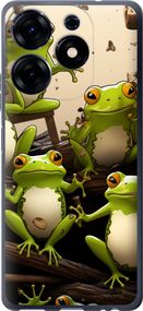 Чехол на Tecno Spark 10 Pro Жабки "5656u-3022-17620"