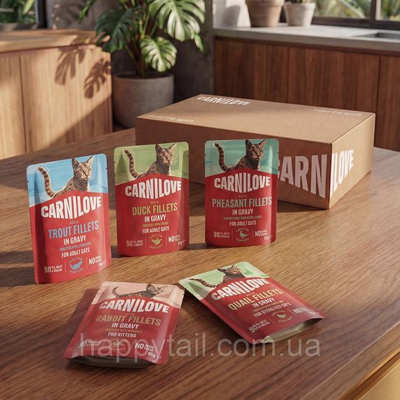 Влажный корм Carnilove Cat Gravy Quail Sterilised с перепелкой и одуванчиком в соусе для стерилизованных кошек пауч 85 г | Зображення 4