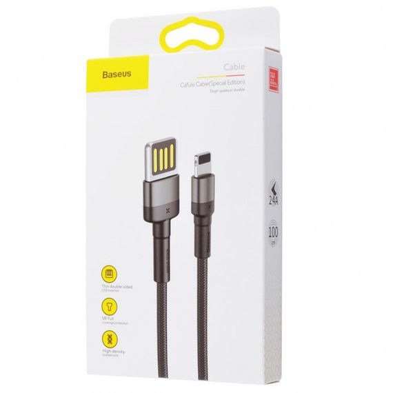 Кабель Baseus Cafule Lightning Special Edition 2.4A (1m), Красный, 1.0 м | Зображення 1