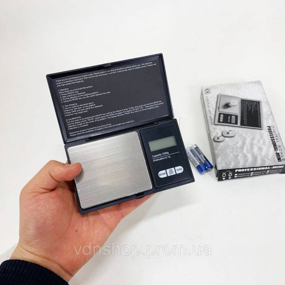Ваги компактні золото 1000г, Ювелірні ваги для точного вимірювання Цифрові електронні ювелірні IX-84 | Зображення 3