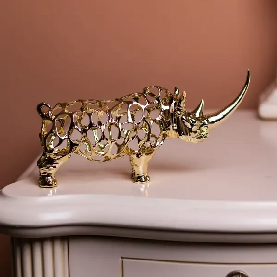 Декоративная фигурка Rhinoceros 23х6х10 см металлическая HP-7-22 | Зображення 4