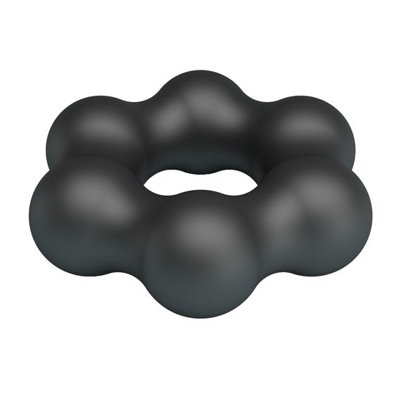 Ерекційне кільце Crazy Bull Super Soft Silicone Clauzell, чорне | Зображення 6