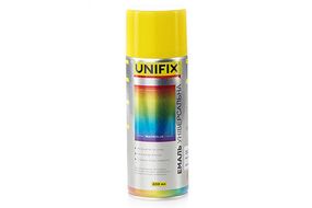 Эмаль акриловая универсальная RAL 1023 Желтый гл. 400мл UNIFIX