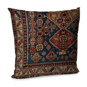 Подушка диванная с бархата Персидский ковер 45x45 см (45BP_CASA014)