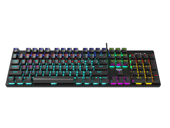 Ігрова механічна клавіатура Aula S2022 KRGD Blue EN/UA Black | Зображення 3