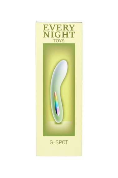 Мини вибратор для точки G Every Night Toys с цветным светодиодом, градиент зеленый sexstyle | Зображення 4