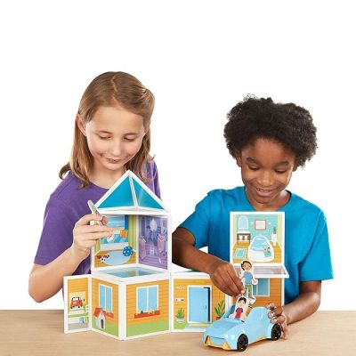 Ігровий набір Melissa&amp;Doug магнітний набір будівель Наш дім (MD30650) | Зображення 4