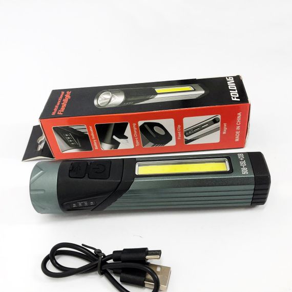 Світлодіодний ліхтарик Акумуляторний ліхтар Police, Ручний ліхтар cob, Потужний універсальний ліхтарик SO-76 | Зображення 8