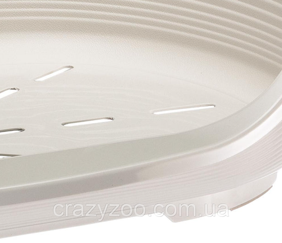 Пластиковий лежак для собак та котів Ferplast Siesta Deluxe 2 білий 49х36х17.5 см 70202911 | Зображення 4
