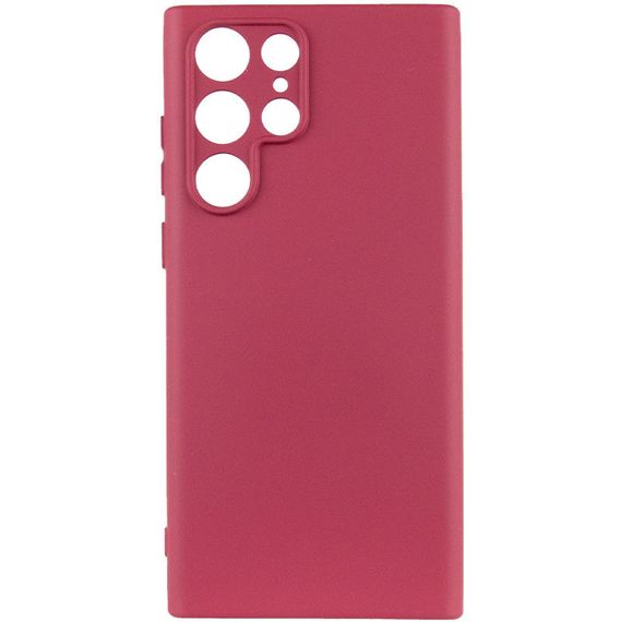 Чохол Silicone Cover Lakshmi Full Camera (A) для Samsung Galaxy S24 Ultra Бордовий / Marsala | Зображення 1