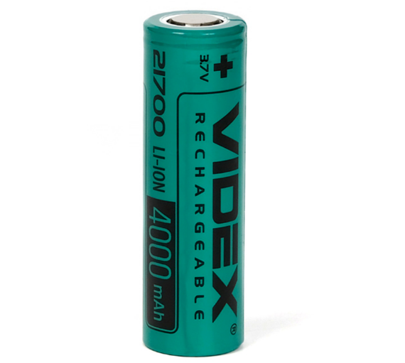 Акумулятор 21700 Li-lon 4000mAh без захисту (пл-1шт) Videx