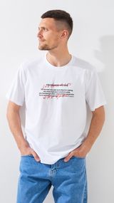 Футболка з принтом чоловіча LAWA P-MB02357 3XL Білий shop (2000999509469)