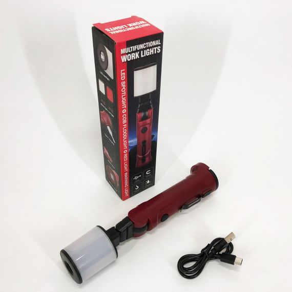 Фонарик мощный для кемпинга аккумуляторный, Лампа для кемпинга отдыха Фонарик светодиодный туриста IX-90 | Зображення 8