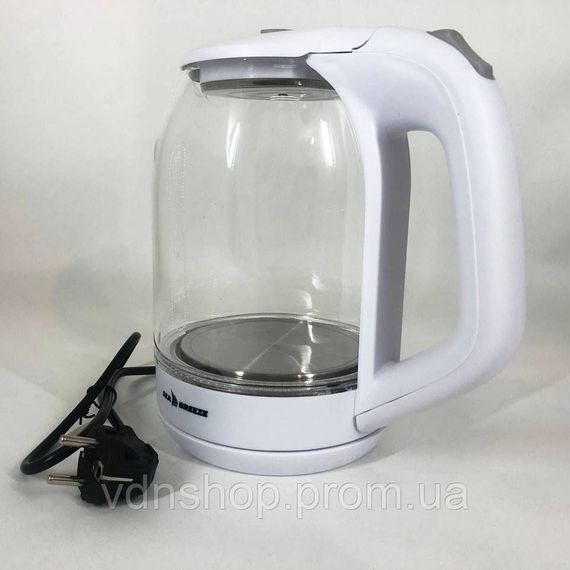 Скляний електричний чайник з підсвічуванням якісний SeaBreeze SB-015 1.8 л, Безшумний електрочайник DS-48 | Зображення 6