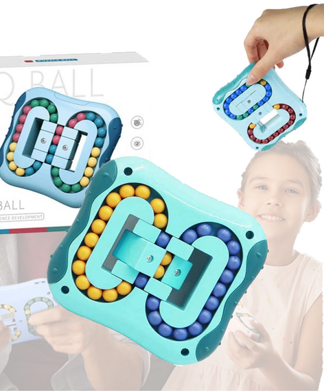 Головоломка антистресс для детей IQ Ball Puzzle Ball Rotating Magic Spin Bean Cube | Зображення 2