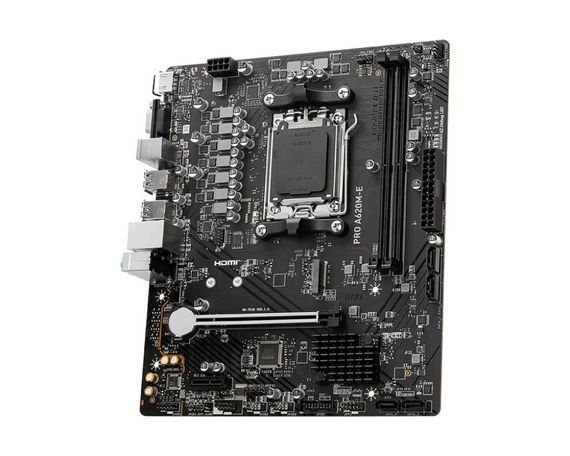 Материнcька плата MSI PRO A620M-E sAM5 A620 2xDDR5 M.2 HDMI D-Sub mATX 911-7E28-014 | Зображення 3