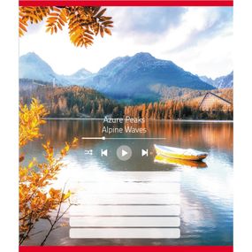 Зошит учнівський "Мелодія природи" 024-550252K-4 в лінію, 18 аркушів