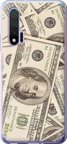 Чехол на Huawei Nova 6 Доллары "3016u-1821-17620"