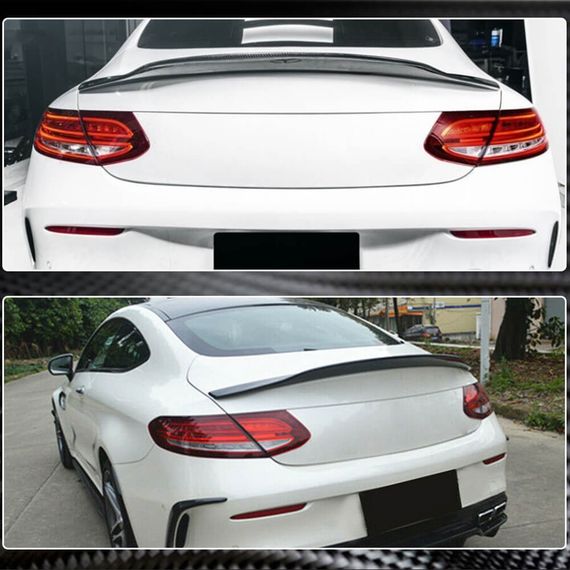 Cпойлер V5 (для купе 2015-2019, Карбон) для Mercedes C-сlass W205 рр | Зображення 4