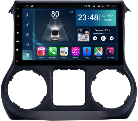 Штатная магнитола Torssen Jeep Wrangler 11-17 F96128 4G Carplay
