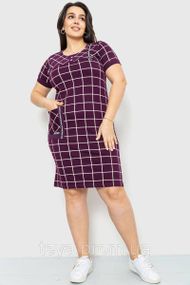 Платье повседневное цвет бордовый размер 5XL FA_007134