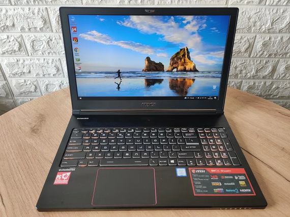 Ноутбук MSI GS63/15.6  /FHD/IPS/I7 8750H/16Gb/SSD256Gb+HDD1Tb/GTX 1060-6Gb