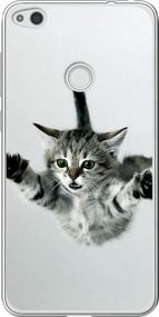 Чехол на Huawei P8 Lite (2017) Летящий котёнок "2322u-777-17620"