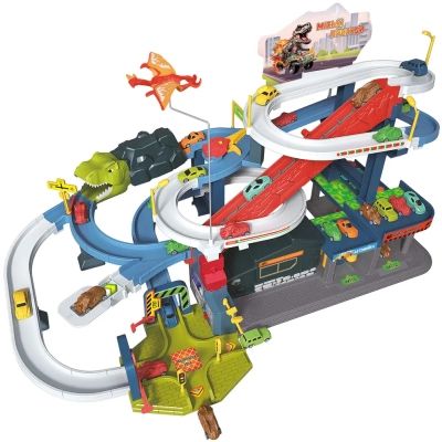 Ігровий набір ZIPP Toys Dino автотрек-міська розв&apos;язка електричний, 8 машинок (6603A)